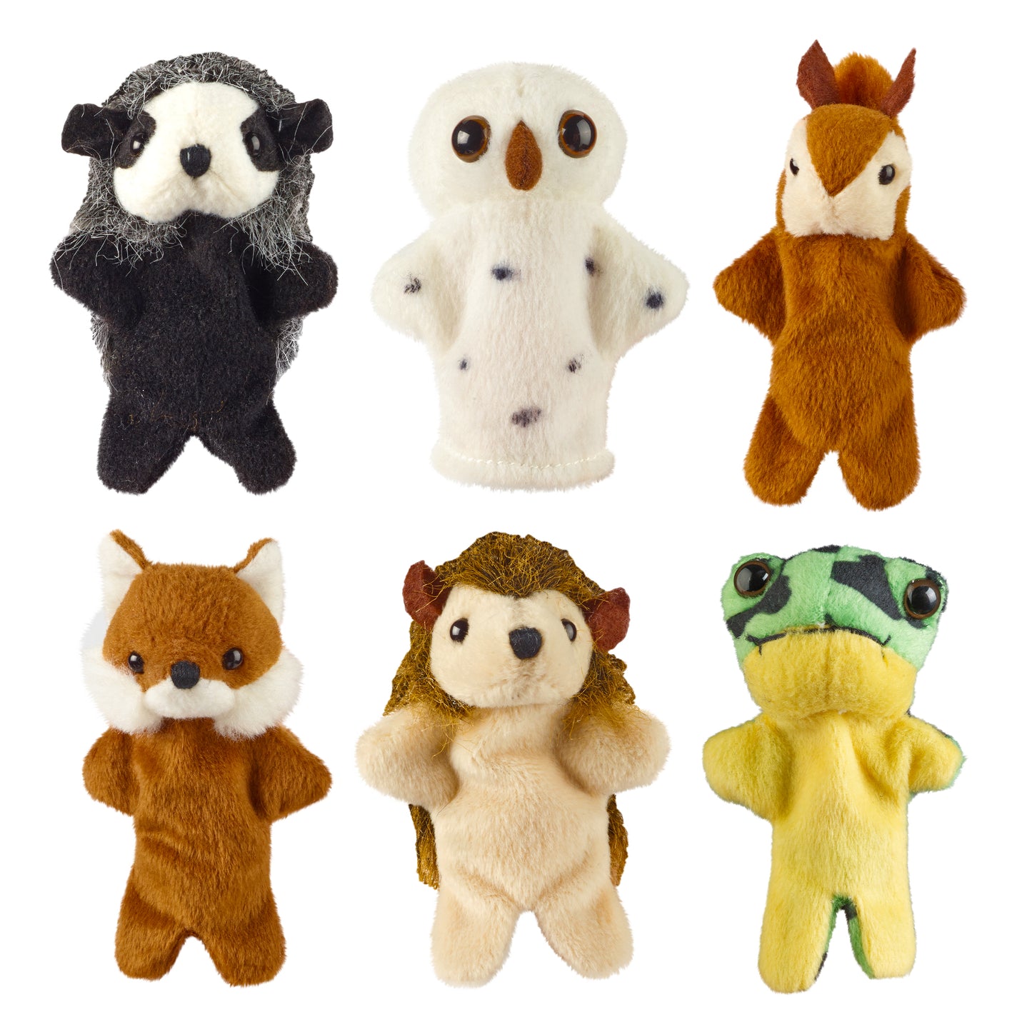 Living Nature Wildlife Finger Puppets Soft Toys