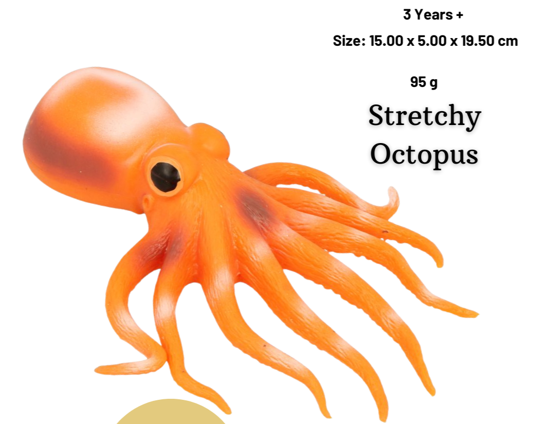 Keycraft Stretchy Beanie Realistic Replicas Sealife Sensory educational Fun Toys