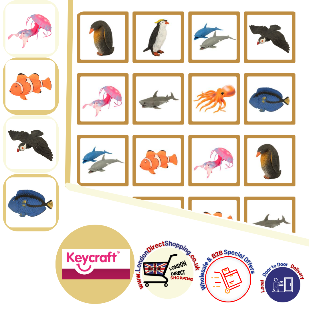 Keycraft Stretchy Beanie Realistic Replicas Sealife Sensory educational Fun Toys