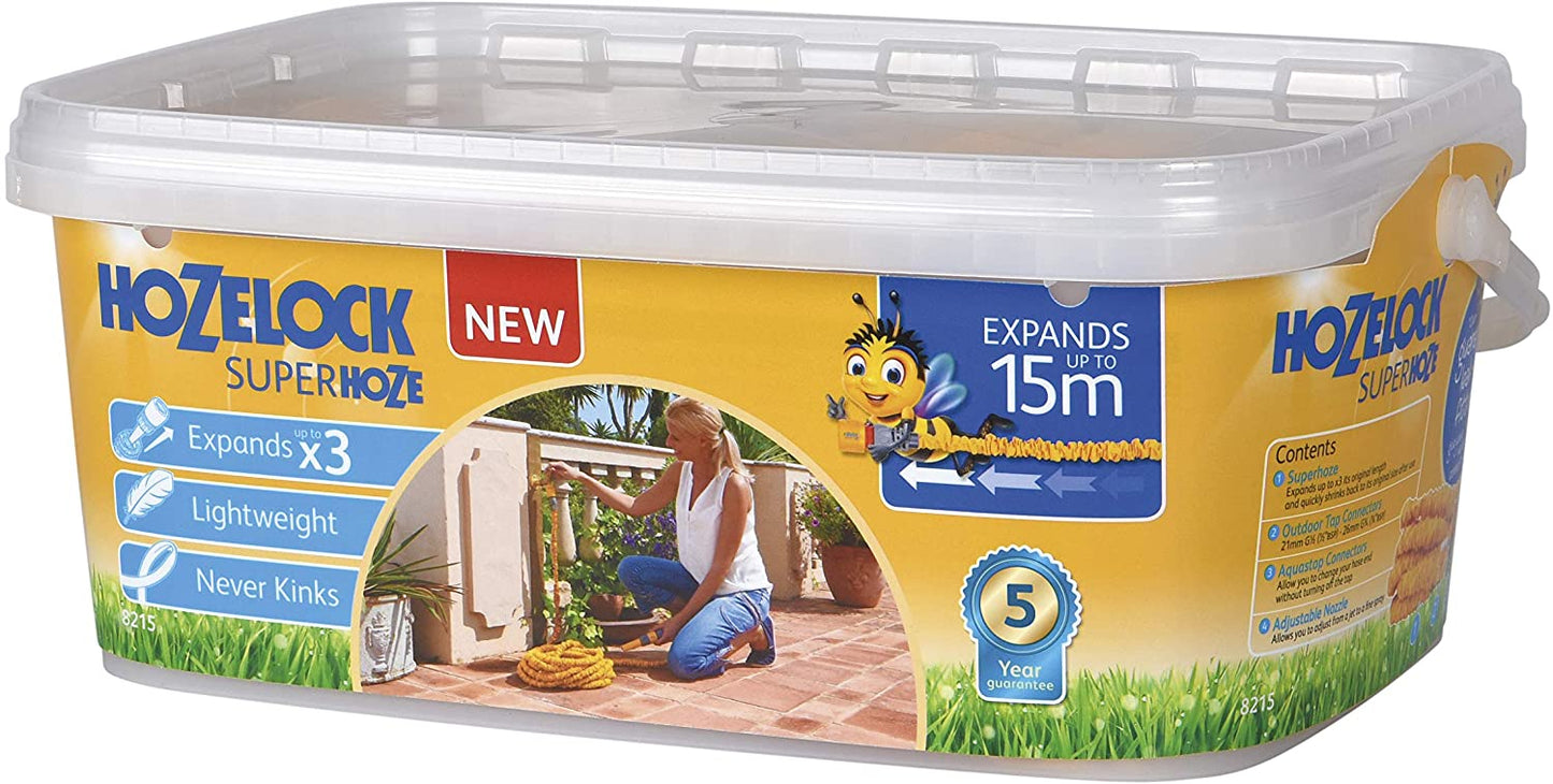 Hozelock Superhoze Hosepipe, Yellow & Grey - London Direct Limited UK