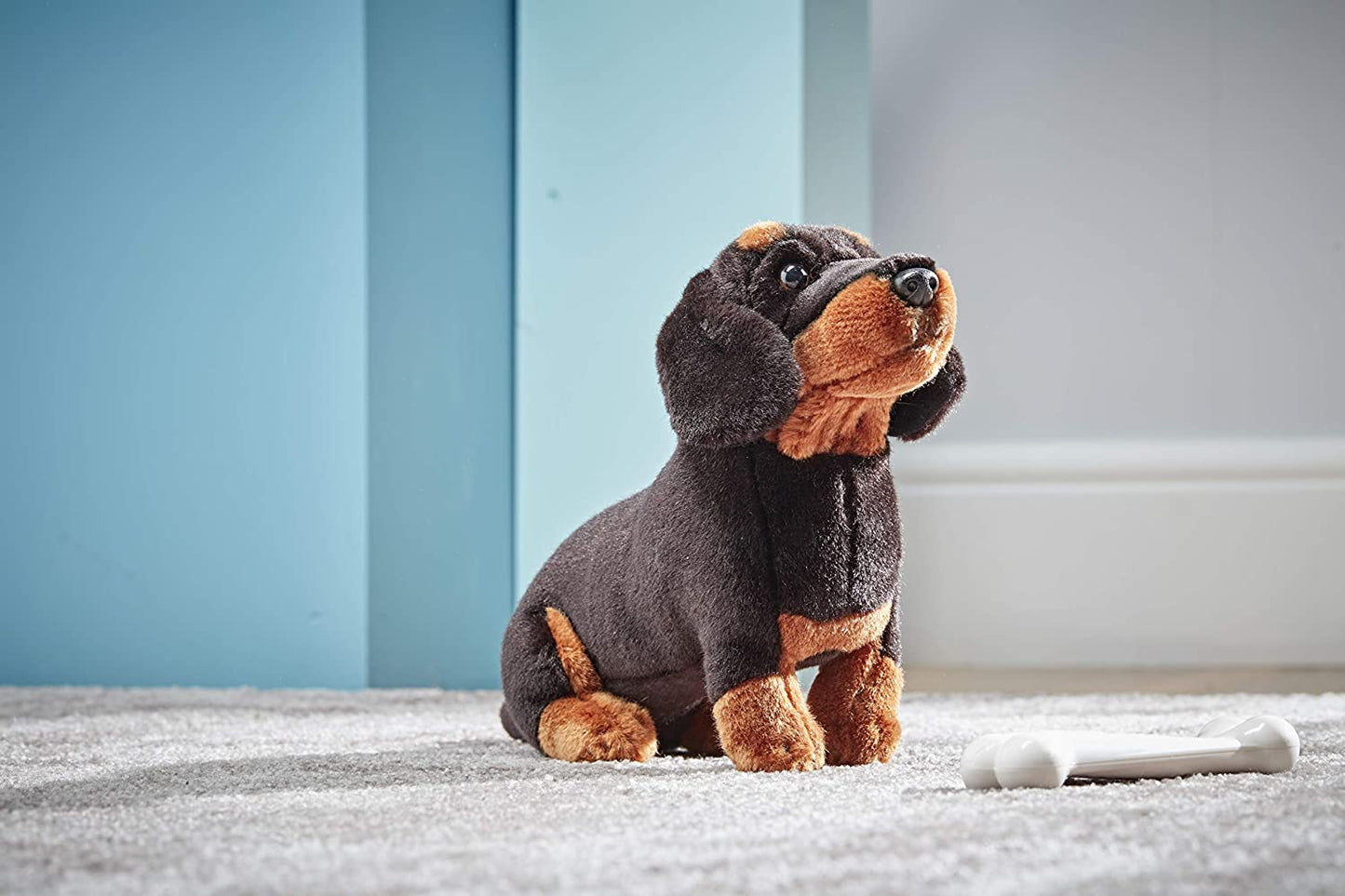 Living Nature AN462 Pets Dachshund Plush Toy, 20cm Dog - London Direct Limited UK