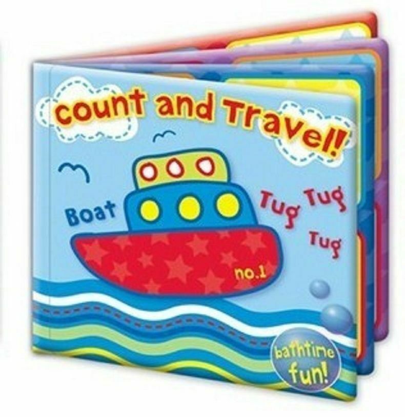 4 Baby Bath Book Waterproof Pvc Padded Floating Educational Fun Bath Book Set Time Toy Gift - London Direct Limited UK