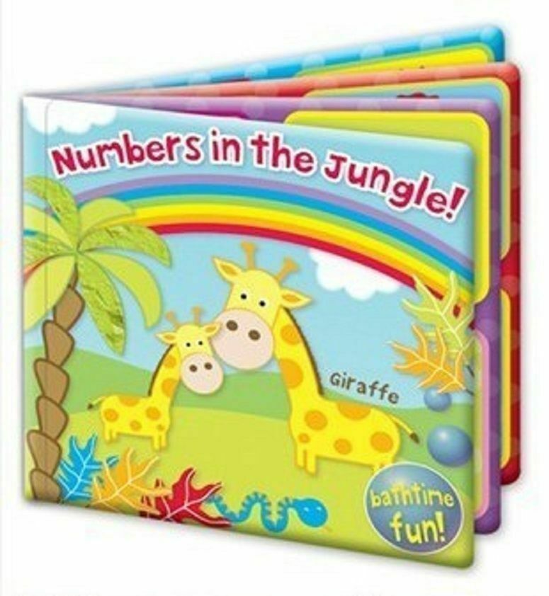4 Baby Bath Book Waterproof Pvc Padded Floating Educational Fun Bath Book Set Time Toy Gift - London Direct Limited UK