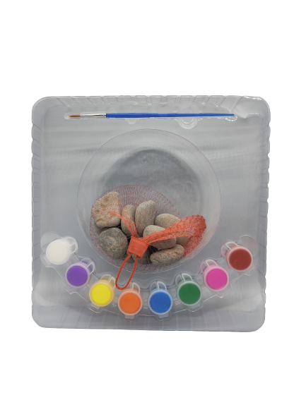 Children Kids Pebbles Painting Set Art & Craft Paint Your Own Pebbles Kit Gift