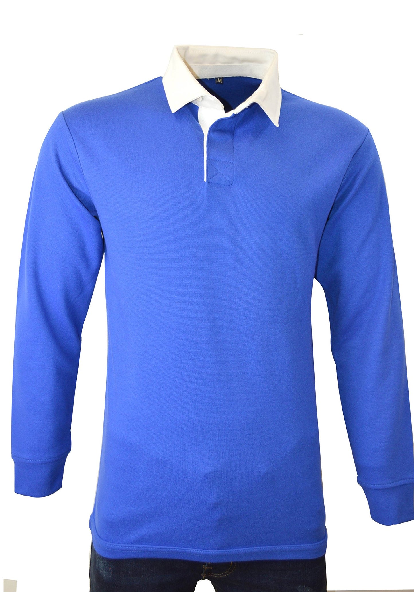 Mens Rugby Long Sleeve Polo Shirts - 280GSM - Cotton/Polyester