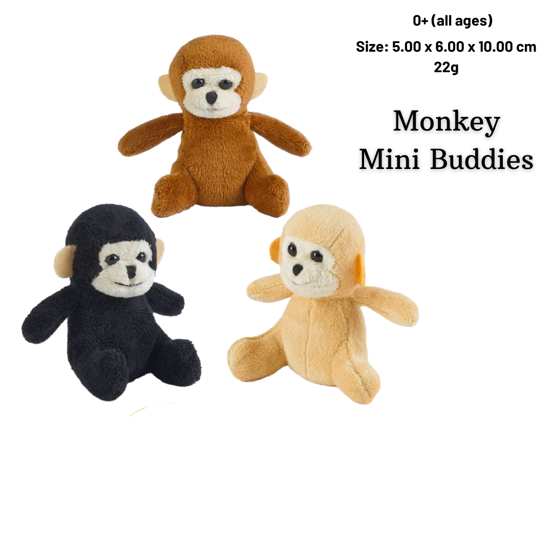 Living Nature Mini Buddies Full Range Soft Plush Toys | 9cm | Age 0+