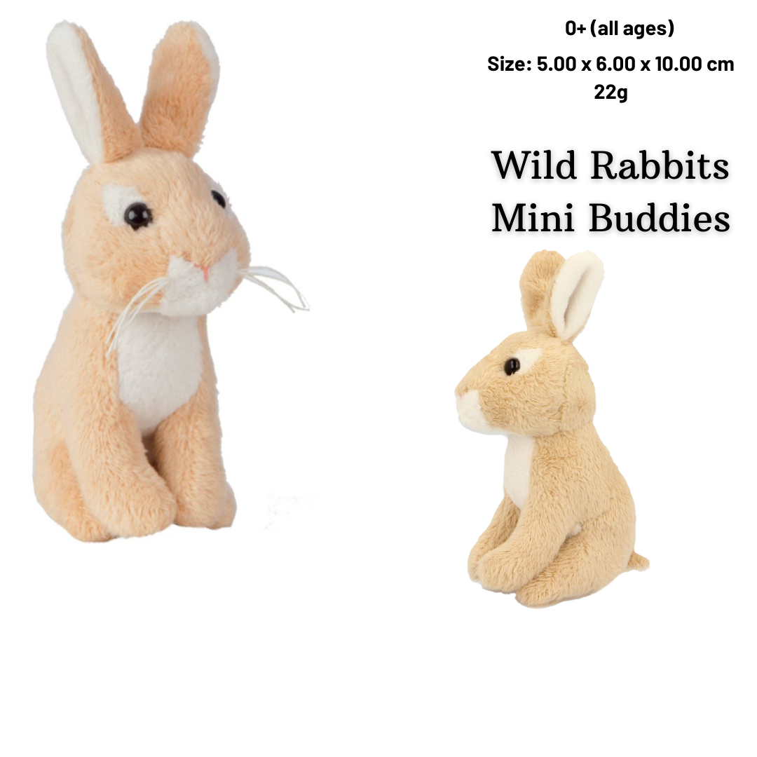 Living Nature Mini Buddies Full Range Soft Plush Toys | 9cm | Age 0+