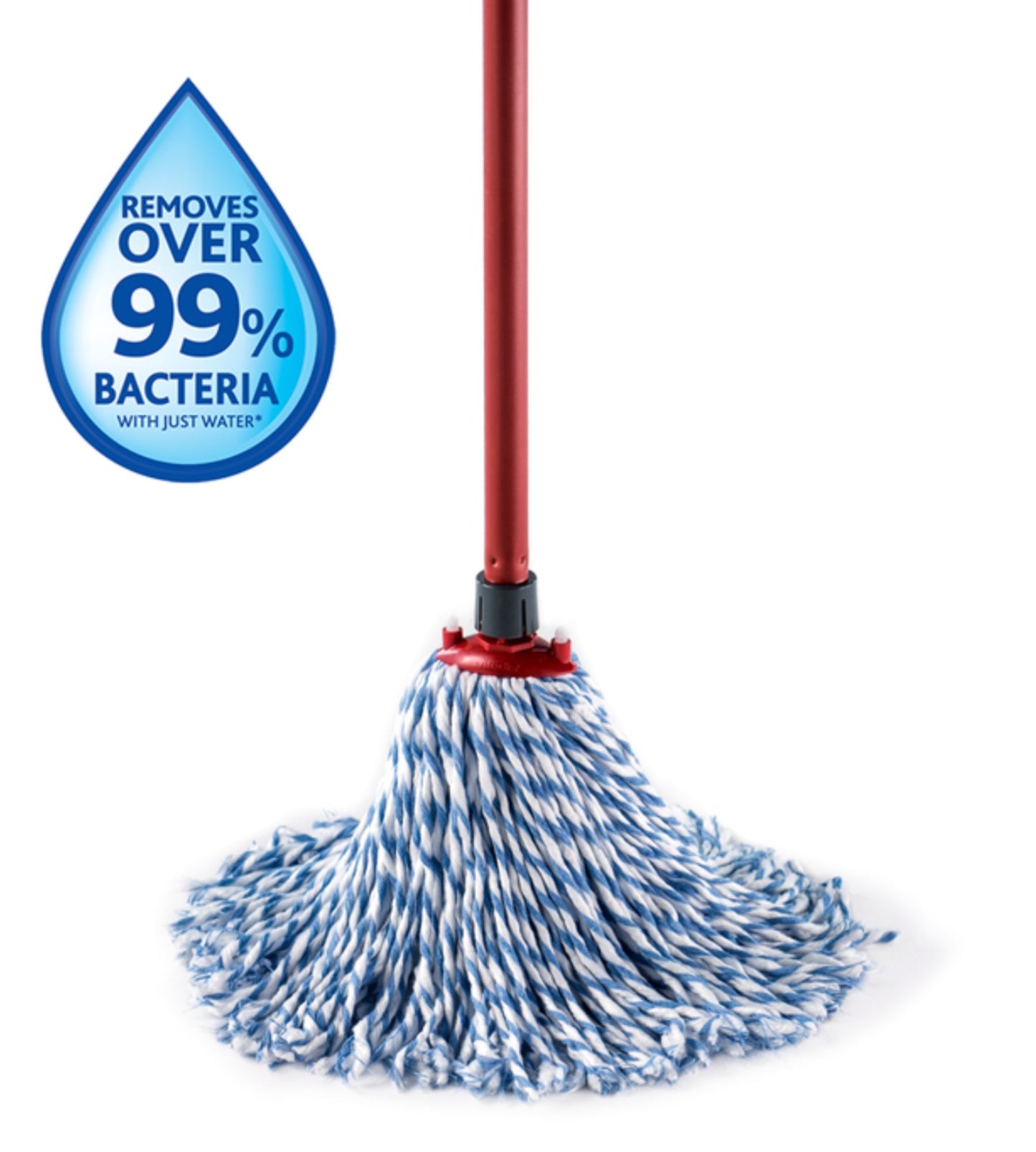 Vileda Supermocio Cotton Head & Handle Single - Telescopic Extendable Handle