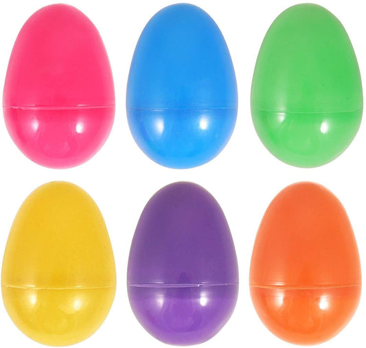 12 x Large Assorted Colour Fillable Plastic Surprise Easter Eggs - Fill With Easter Hunt Gifts And Chocolate - London Direct Limited UK