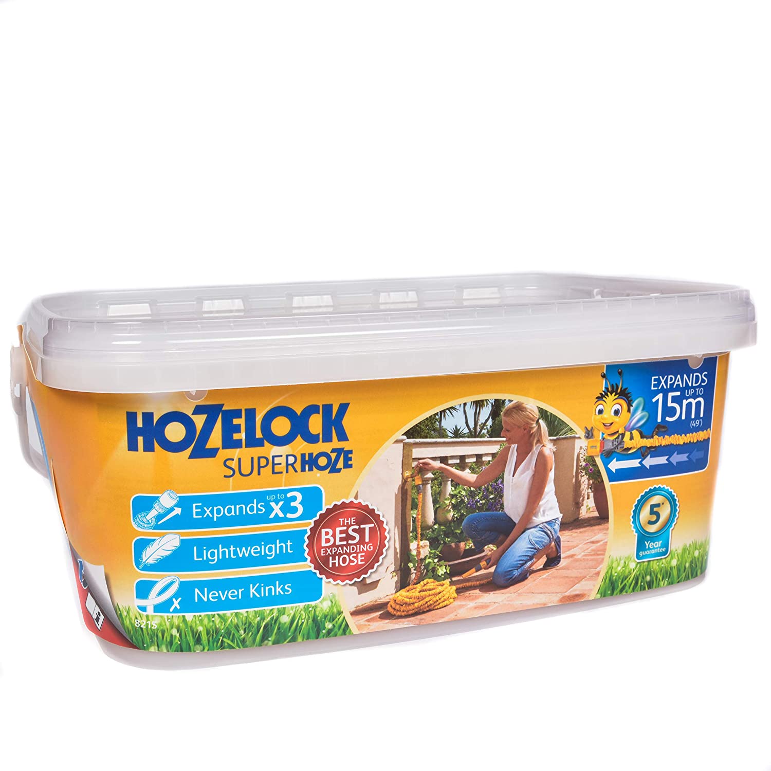 Hozelock Superhoze Hosepipe, Yellow & Grey - London Direct Limited UK