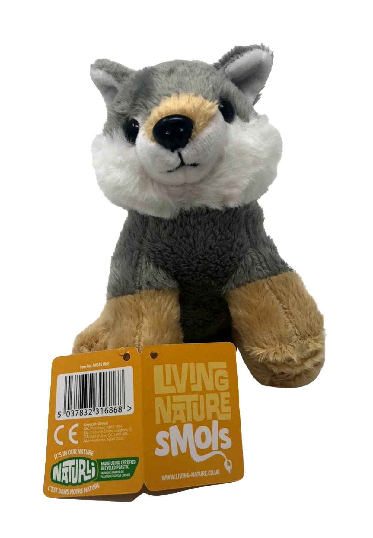 Living Nature SMOLS Turtle Plush Toy | Soft Toy Gift For Kids | Naturli Eco-Friendly Plush |15cm