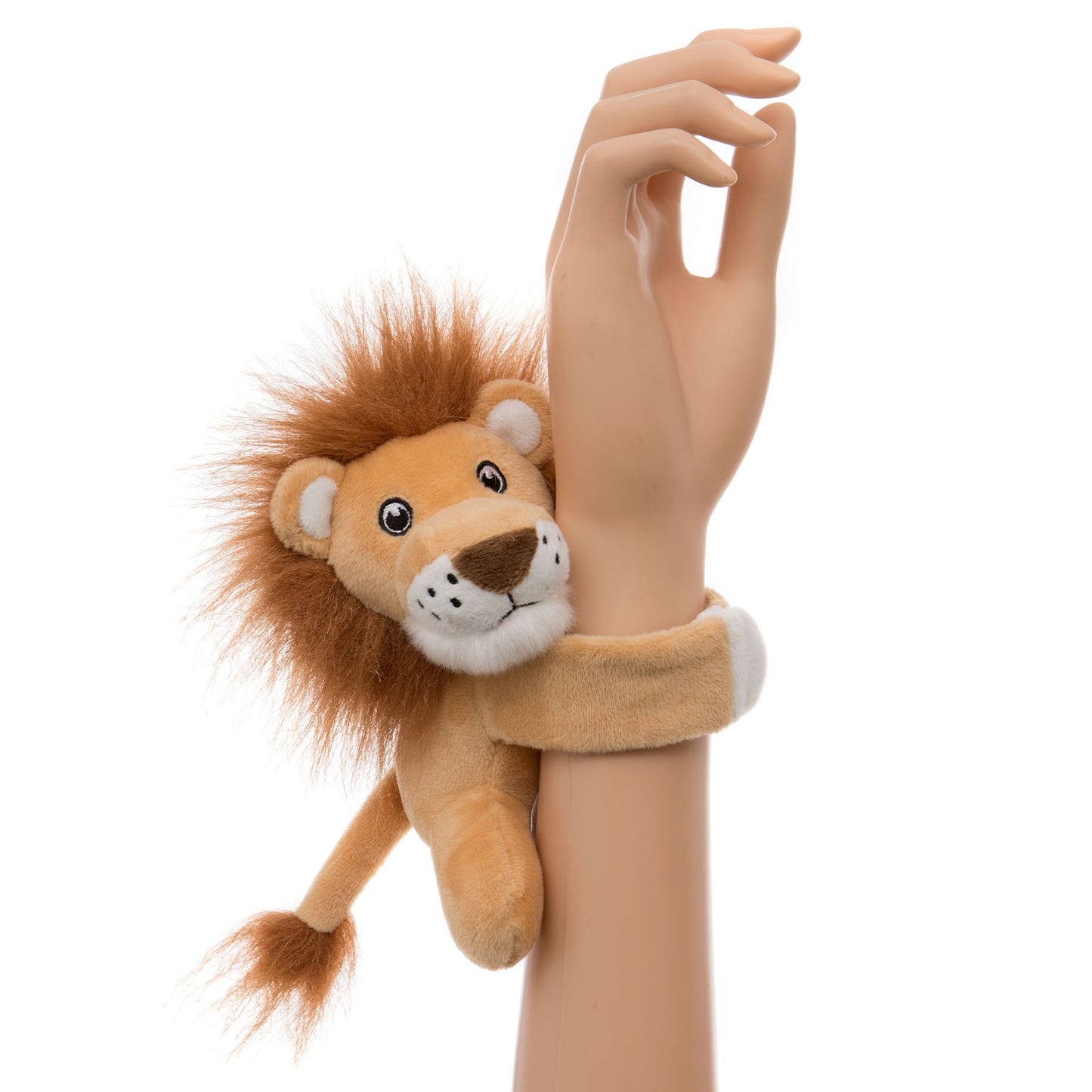 KEYCRAFT LION PLUSH WRISTIPALS SNAP BAND BRACELET - PL057 SOFT TOY WILD TIGER